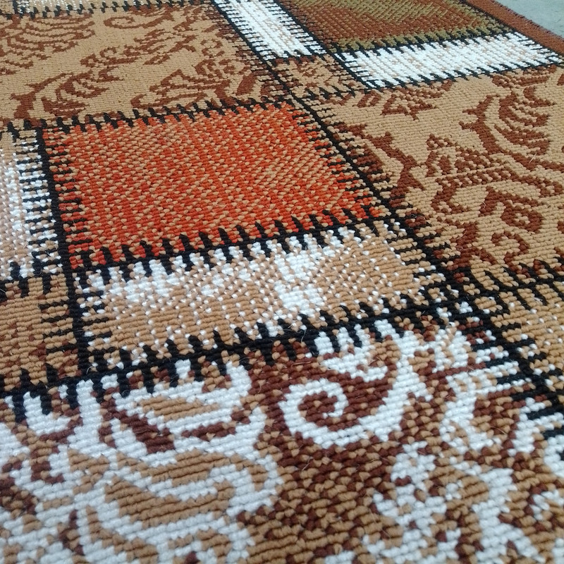 پادری ستاره طلایی ملت مدل چهل تکه سایز 50x80 سانتی متر