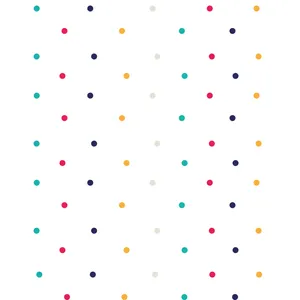 استیکر دیواری کودک باروچین مدل دایره های رنگی مجموعه 63 عددی