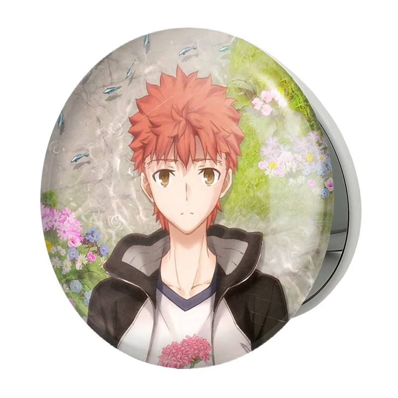 آینه جیبی خندالو طرح شیرو انیمه فیت استی نایت Fate Stay Night مدل تاشو کد 22776 
