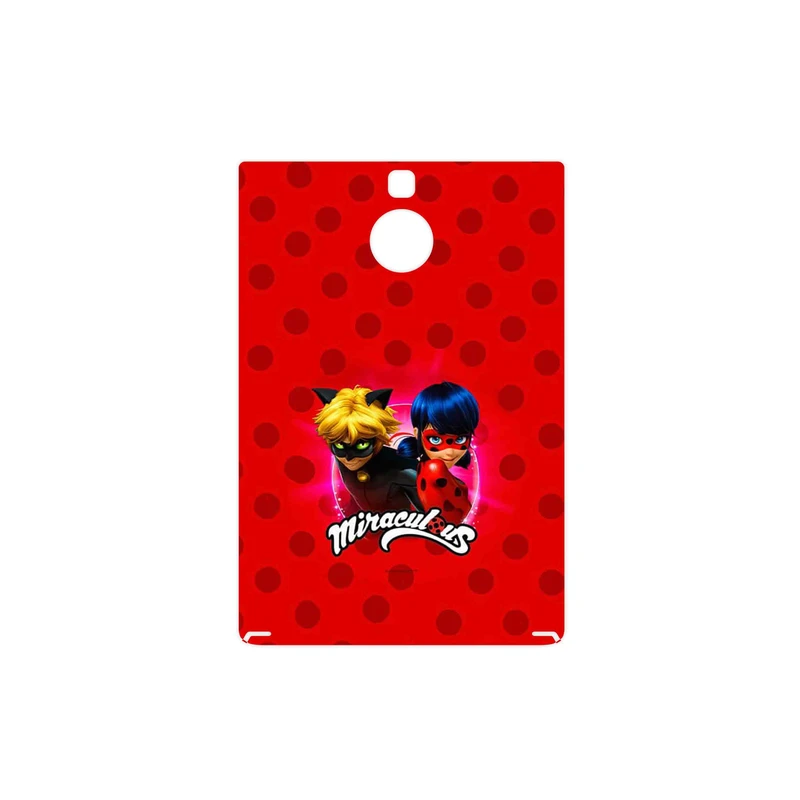 برچسب پوششی ماهوت مدل Ladybug and Cat Noir مناسب برای گوشی موبایل بلک بری Passport Silver Edition