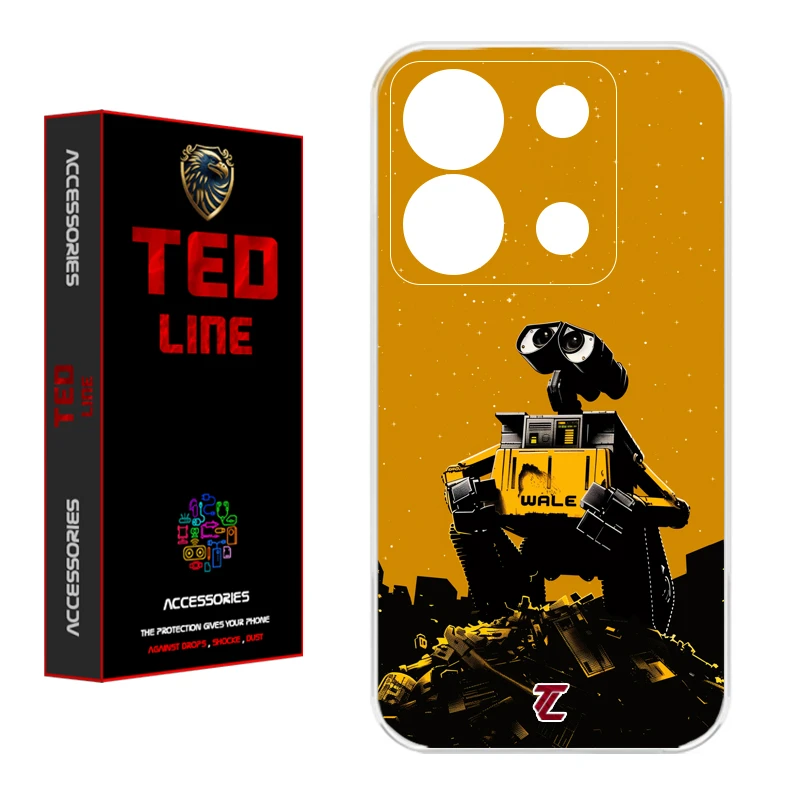 کاور تد لاین طرح ربات والی کد 1133 مناسب برای گوشی موبایل شیائومی Redmi Note 13 Pro 5G / Poco X6