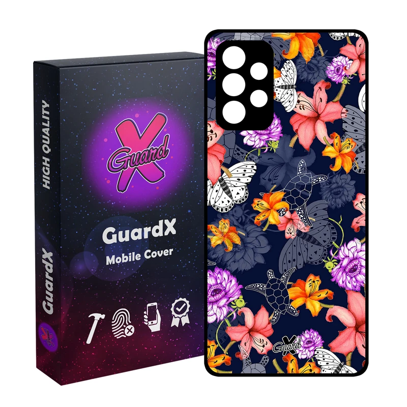 کاور گارد ایکس طرح گل مدل Glass10207 مناسب برای گوشی موبایل سامسونگ Galaxy A32 4G