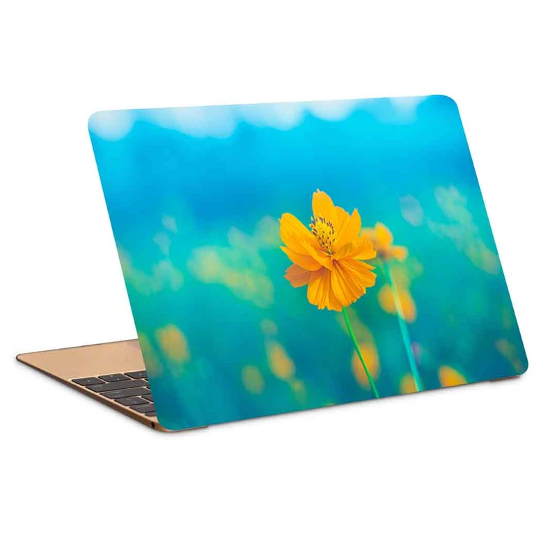 استیکر لپ تاپ طرح flower yellow delicate کد P-754 مناسب برای لپ تاپ 15.6 اینچ