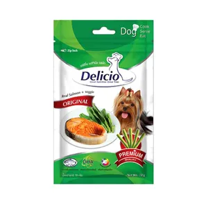 تشویقی سگ دلیشو مدل veggie طعم سبزیجات وزن 70 گرم