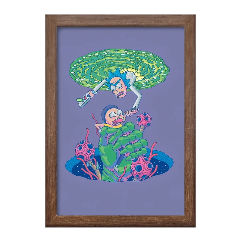 تابلو خندالو طرح ریک و مورتی (Rick and Morty) کد F4017