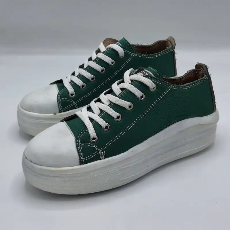 کفش پیاده روی زنانه مدل لژدار رنگ سبز