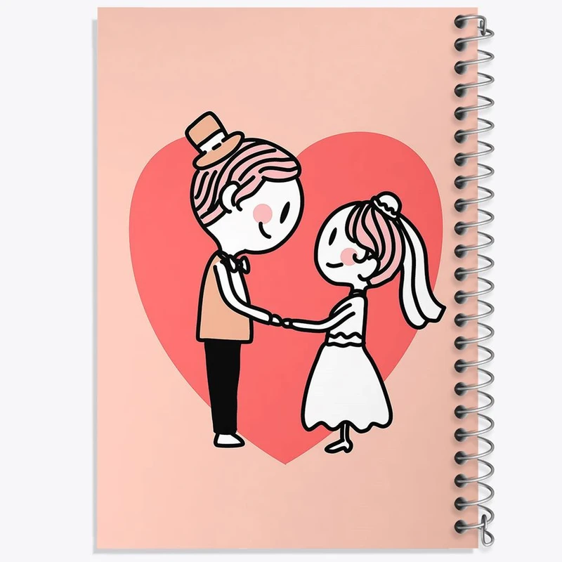 دفتر نقاشی 50 برگ خندالو مدل عروس و داماد کد 29626