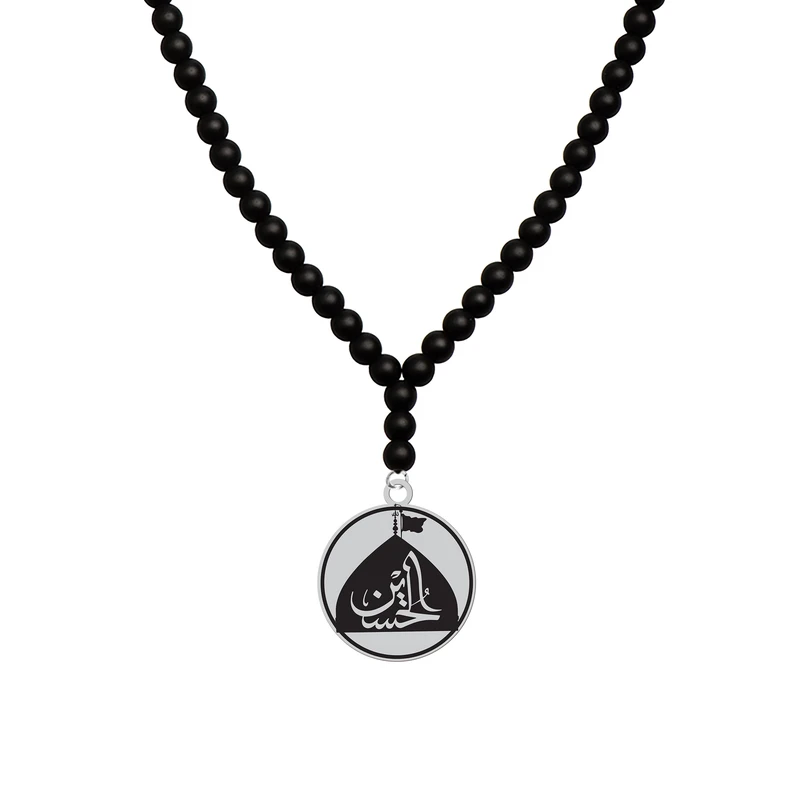 گردنبند هایکا طرح مذهبی گنبد حرم امام حسین کد a.h 1173
