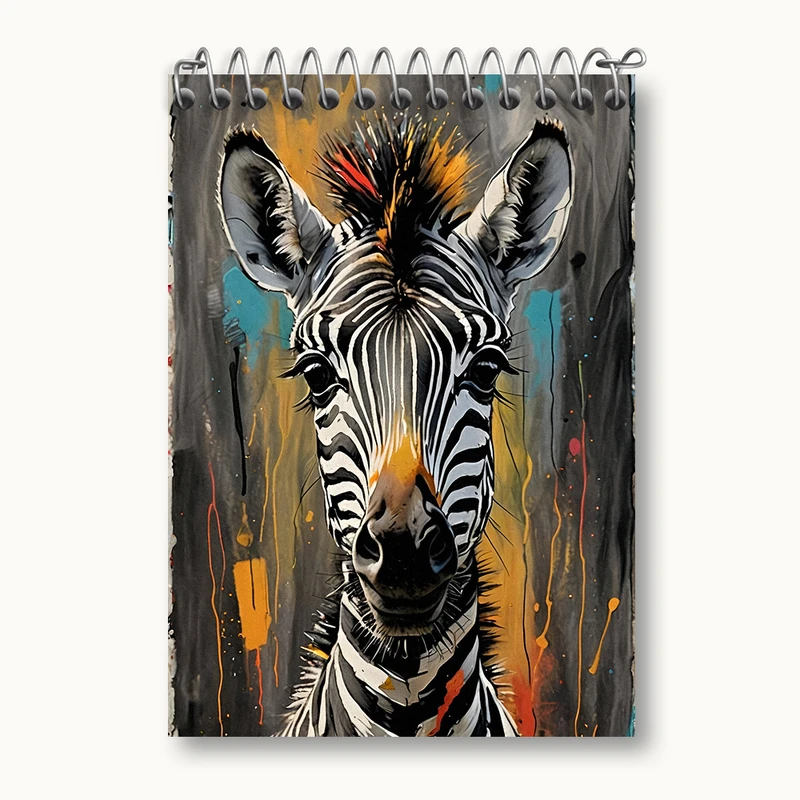 دفتر یادداشت 50 برگ خندالو طرح گورخر کد N4539