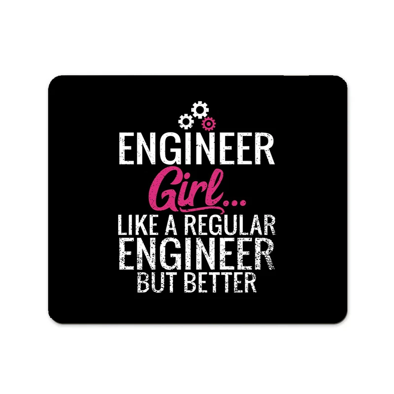 ماوس پد پاد آفرین مدل دخترانه خانم مهندس کد P663 سایز 19*24 سانتی متر