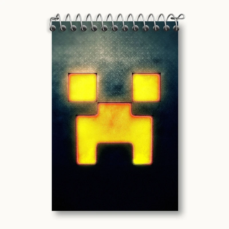 دفتر یادداشت 50 برگ خندالو مدل ماینکرافت (Minecraft) کد F288