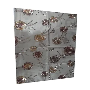 سفره 6 نفره مدل گل بارون پشت نخی طلاکوب