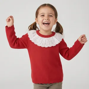 پلیور بافت دخترانه آی چیلک مدل 21082-04