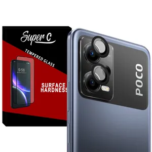 محافظ لنز دوربین سوپرسی مدل Ring Metal مناسب برای گوشی موبایل شیائومی Poco X5 Pro 5G