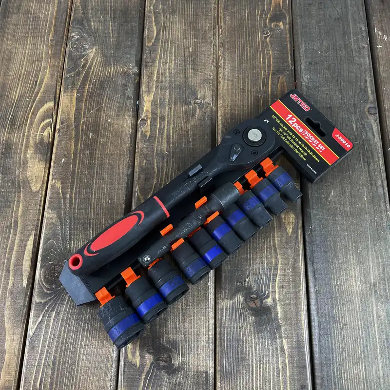 مجموعه 12 عددی آچار بکس صنعتی جی ان ترد مدل 30010