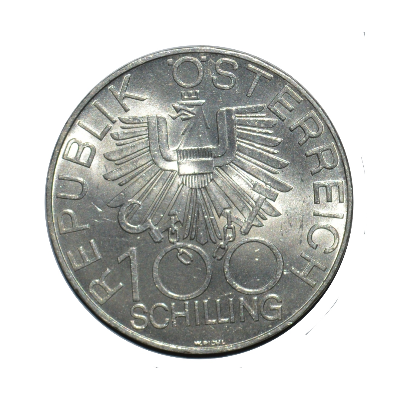 سکه تزیینی طرح کشور اتریش مدل 100 شیلینگ 1979 میلادی