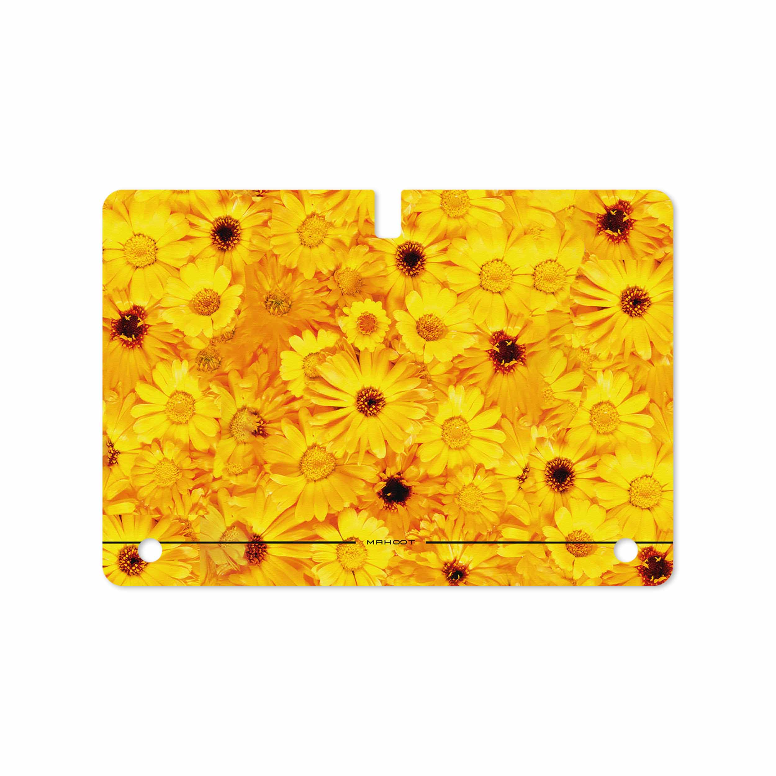 برچسب پوششی ماهوت مدل Yellow-Flower مناسب برای تبلت سامسونگ Galaxy Tab S 10.5 2014 T800