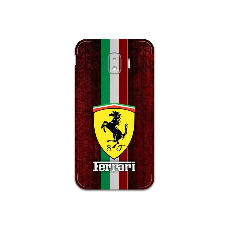 برچسب پوششی ماهوت مدل Ferrari مناسب برای گوشی موبایل سامسونگ Galaxy J2 Pro 2018