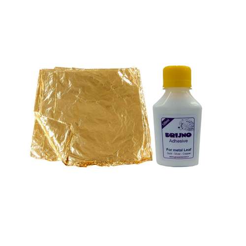 ورق طلا مدل CH100GL به همراه چسب مخصوص ورق طلا