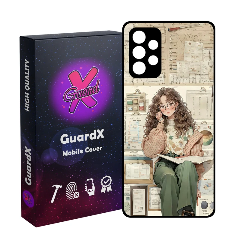 کاور گارد ایکس طرح دخترانه مدل  Glass10718 مناسب برای گوشی موبایل سامسونگ Galaxy A33 5G