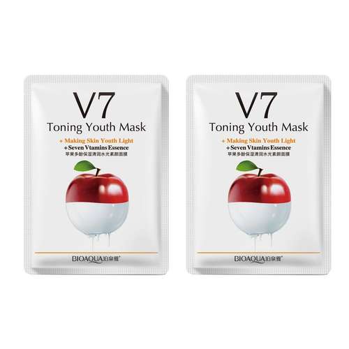 ماسک صورت بایو آکوا مدل APL v7  وزن 30 گرم بسته 2 عددی 