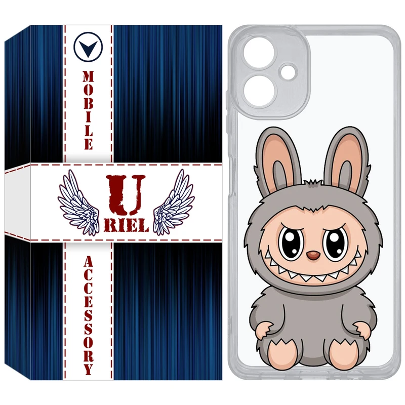 کاور یوریل مدل Clear کد 142 طرح لبوبو Labubu مناسب برای گوشی موبایل سامسونگ Galaxy A06