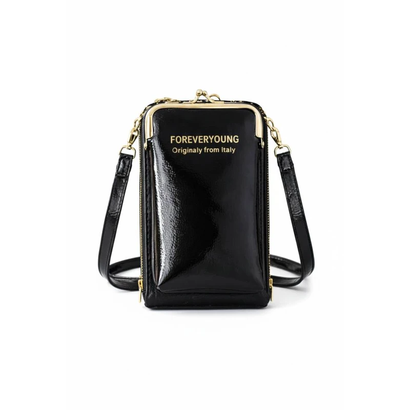 کیف دوشی زنانه مدل جا موبایلی کد 12348