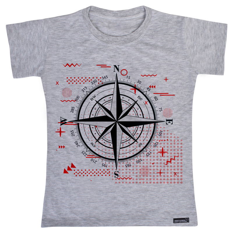 تی شرت آستین کوتاه پسرانه 27 مدل Compass کد MH788