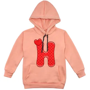 هودی دخترانه مدل H F106 رنگ گلبهی