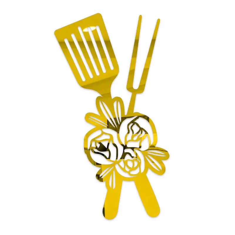 آینه پلکسی گلس دکوماتوس طرح کفگیر و چنگال مدل Kit 120