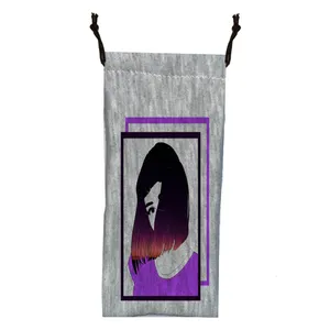 کیف عینک زنانه مدل GIRL کد J04 رنگ طوسی