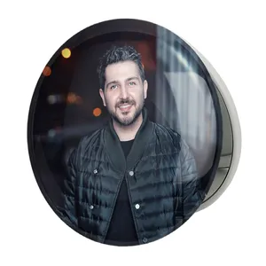 آینه جیبی خندالو طرح محمدرضا غفاری مدل تاشو کد 6313 