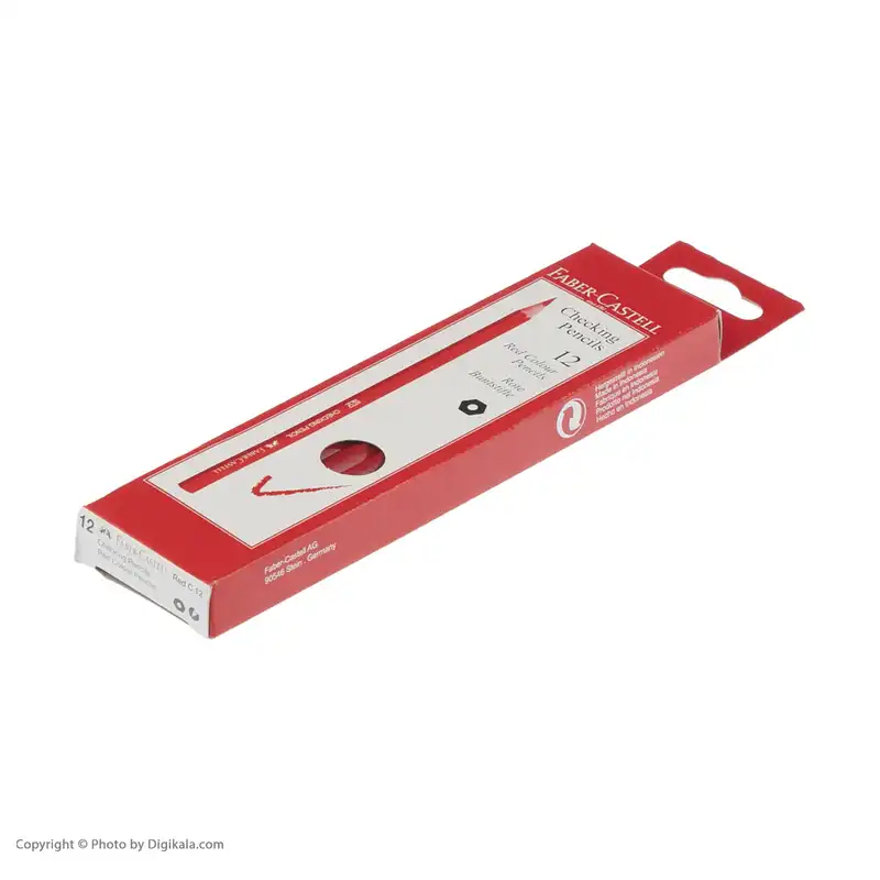 مداد قرمز فابر-کاستل بسته 12 عددی