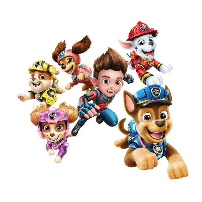 استیکر پارچه و لباس مدل برچسب حرارتی DTF طرح سگهای نگهبان