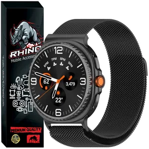 بند راینو مدل Milan-W8 مناسب برای ساعت هوشمند سامسونگ Galaxy Watch 8 Classic 46mm