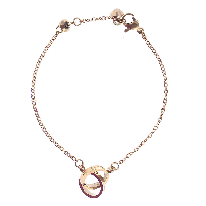 دستبند زنانه مدل دو حلقه زنجیری کد 4569788963
