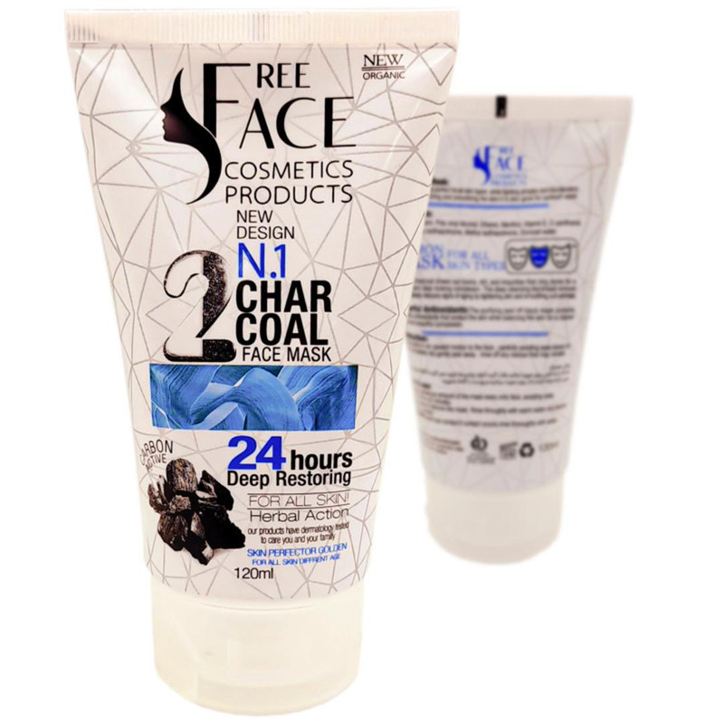 ماسک صورت فری فیس مدل CHAR COALحجم 150 میلی لیتر