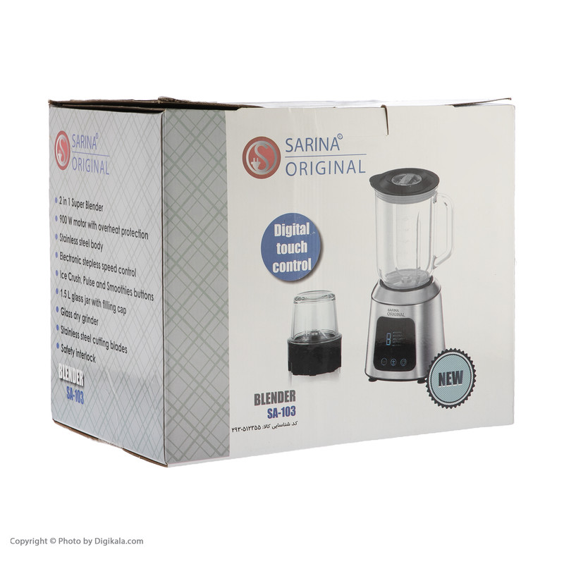مخلوط کن و آسیاب کن سارینا مدل SA-103