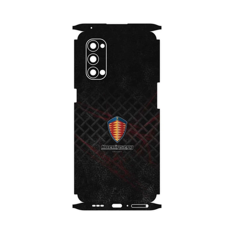 برچسب پوششی ماهوت مدل Koenigsegg Automotive AB-FullSkin مناسب برای گوشی موبایل اپو Reno4 Pro 5G