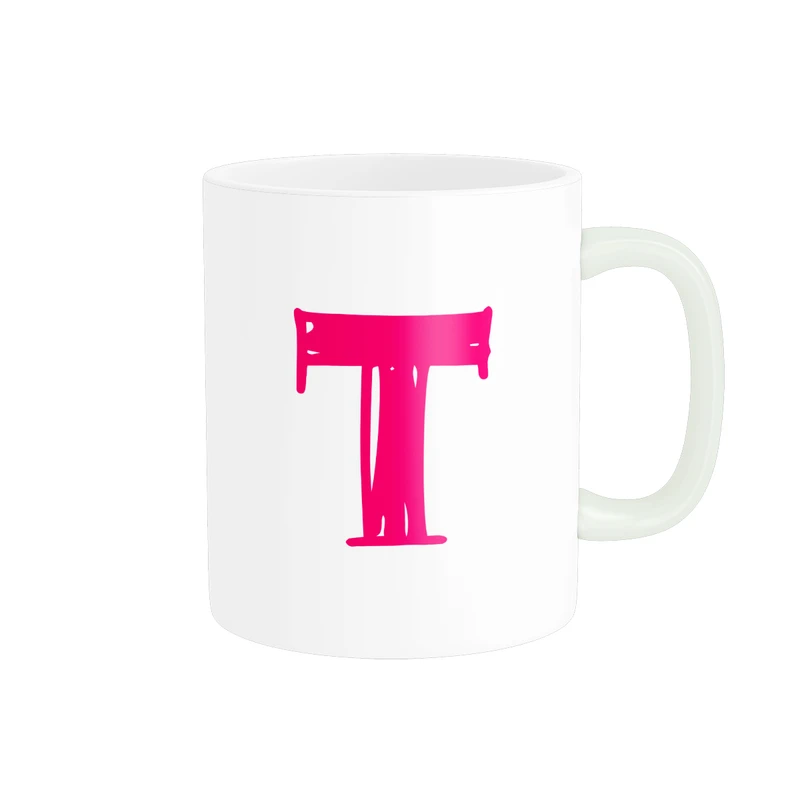 ماگ پادآفرین مدل حرف اول اسم T کد p8473