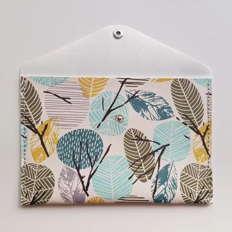 پوشه دکمه دار طرح برگ مدل LFA030911