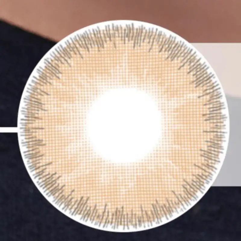 لنز چشم رویال ویژن کد 375 رنگ قهوه ای هاله دار لاکچری