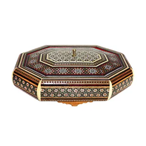 شکلات خوری خاتم کاری طرح 8 ضلعی کشیده مدل DrawnOctagon