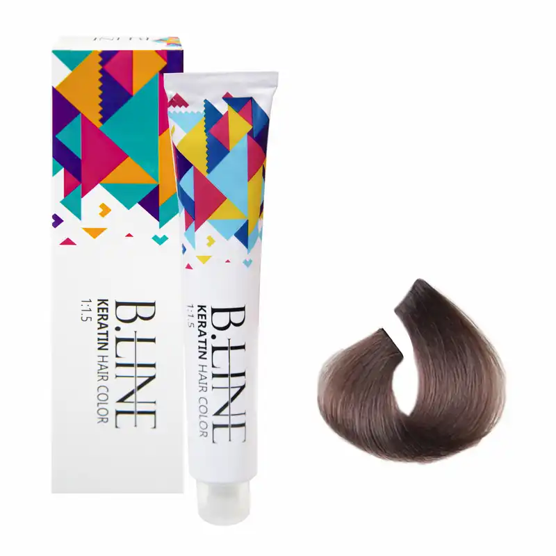 رنگ مو بی لاین شماره 7.1 حجم 100 میلی لیتر رنگ بلوند دودی متوسط