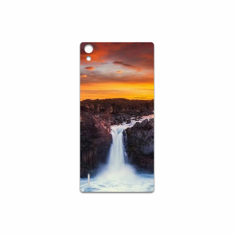 برچسب پوششی ماهوت مدل Waterfall مناسب برای گوشی موبایل هوآوی Ascend P7