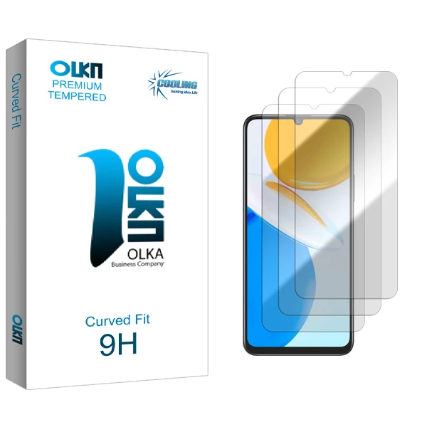 محافظ صفحه نمایش شیشه ای کولینگ مدل Olka GlassMIX2106 مناسب برای گوشی موبایل آنر X7 بسته سه عددی