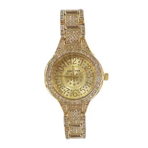 ساعت مچی عقربه ای زنانه مدل نگین دار کد 11