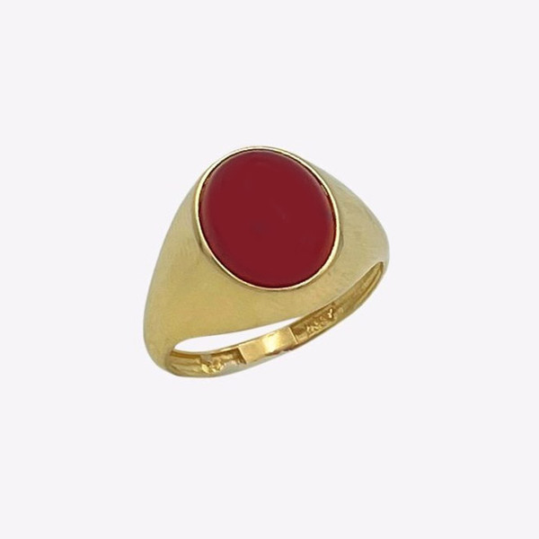 انگشتر طلا 18 عیار زنانه با طرح فیلی دوست خوب مدل DK342 سایز 55-56