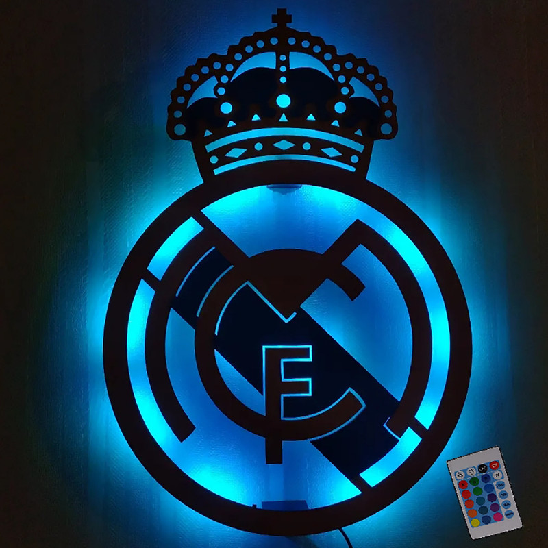 چراغ دیواری طرح رئال مادرید