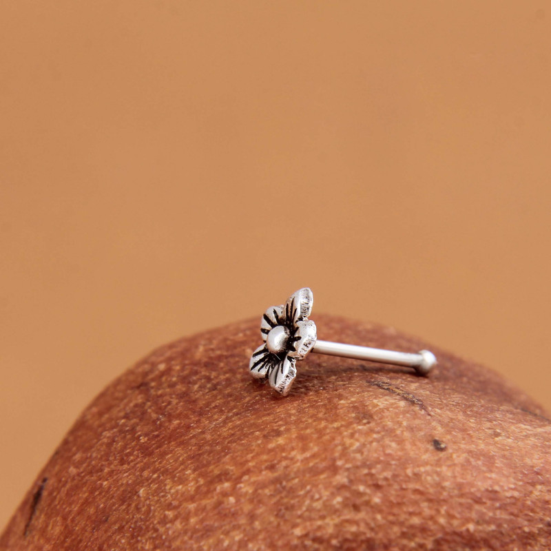 پیرسینگ نقره زنانه مدل فانتزی کد GZN_279